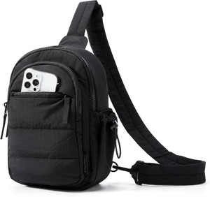 $22 BAGSMART Small Sling Bag for Women, Puffer Crossbody Bag Hobo Handbag
