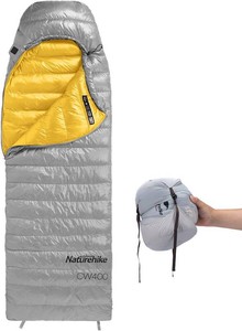 $120 Naturehike Ultralight Down Cold Weather Sleeping Bag, 650FP Compact Sleeping Bag 3-4 Season for Adults & Kids, Backpacking, Camping, Hiking, Traveling with Compression Sack