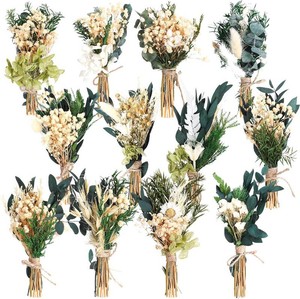 $26 Layhit 12 Pcs Mini Dried Flower Bouquet Boho for Wedding,Fresh