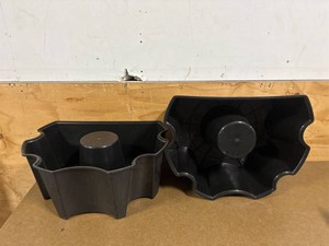 50 Gallon Plastic Rain Barrel Stand lot of 2