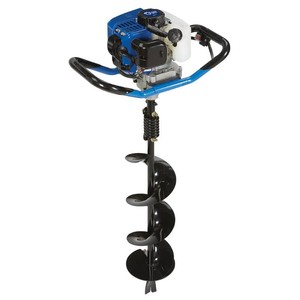 $150 Powerhorse One-Person Earth Auger Powerhead Combo with 8in. Auger Bit Included, 52cc 2-Cycle Gas Engine wMuffler Heat Shield, 55 Ft.Lb. Max Drilling Torque