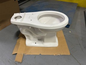 $285 Glacier Bay Lot of 3- N2430RB designer round front bowls in white.