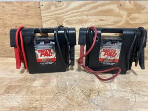 $220 Lot of 2- Booster PAC Industrial-Grade 12 Volt Jump Starter and Power Source, 1500 Peak Amps, Model# ES5000- Sold As Is