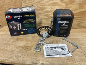 $620 Dutton-Lainson StrongArm 120 Volt AC-Powered Electric Winch, 4000-Lb. Capacity, Galvanized Aircraft Cable, Model# SA12000AC- AS IS