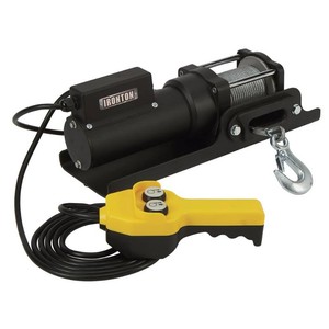 $170 Ironton AC-Powered Electric Winch, 1500-Lb. Capacity, Steel Wire Rope
