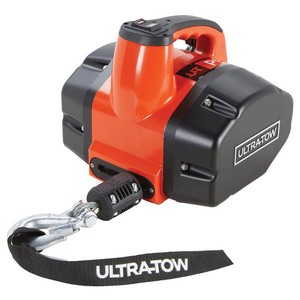 $225 Ultra-Tow Portable Electric Winch, 120V, 1100-Lb. Horizontal and Vertical Capacity, Steel Cable, Brushless Motor