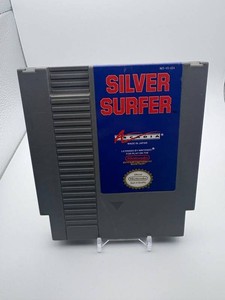 Vintage Silver Surfer NES Video Game Cartridge