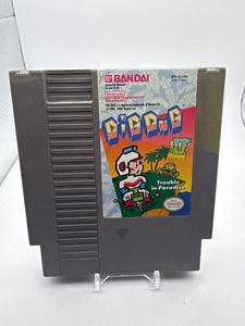 Bandai Dig Dug Trouble in Paradise NES Cartridge NES-12-USA